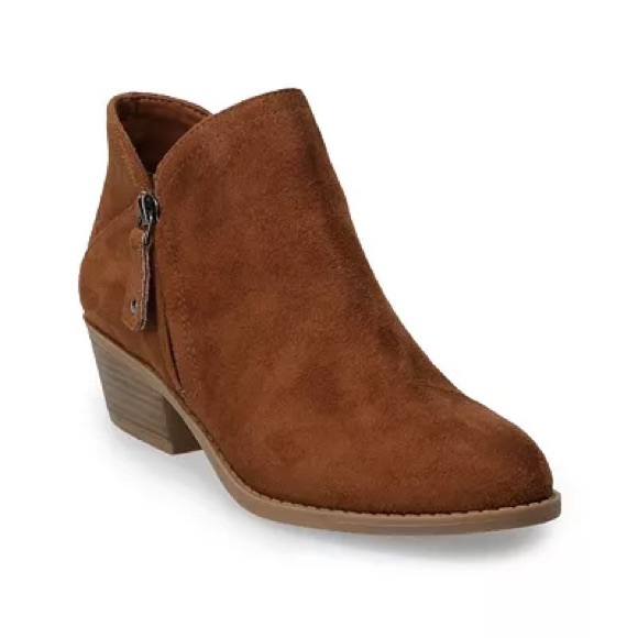 SO Shoes - SO Angelfish Cognac Booties